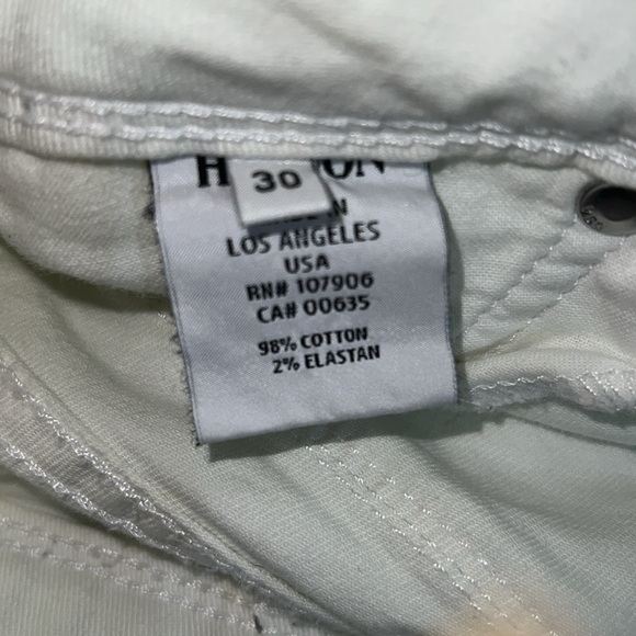 Hudson white classic 2button jeans - Picture 5 of 5